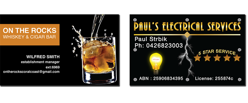 best graphic designer darwin business cards lukerative design