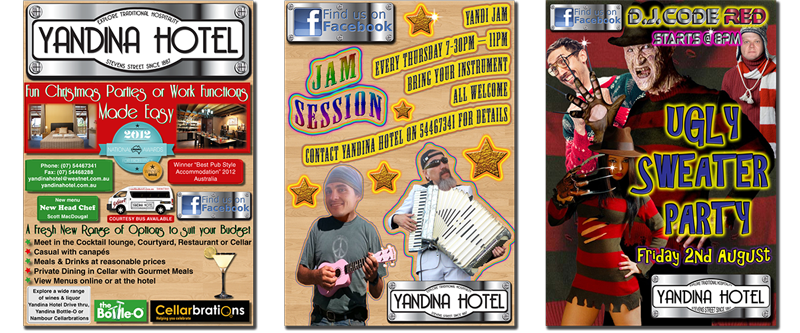 best graphic designer darwin lukerative pub poster design